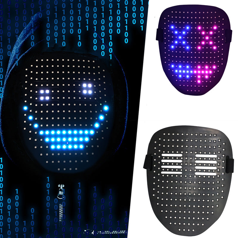 LED Gesture Display Mask