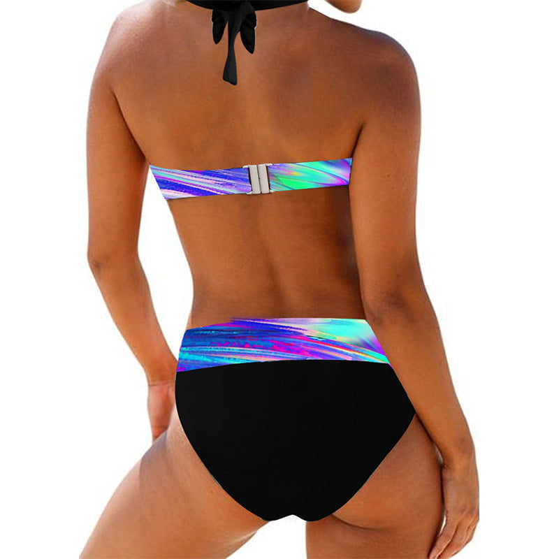 Split Bikini Wrap Top