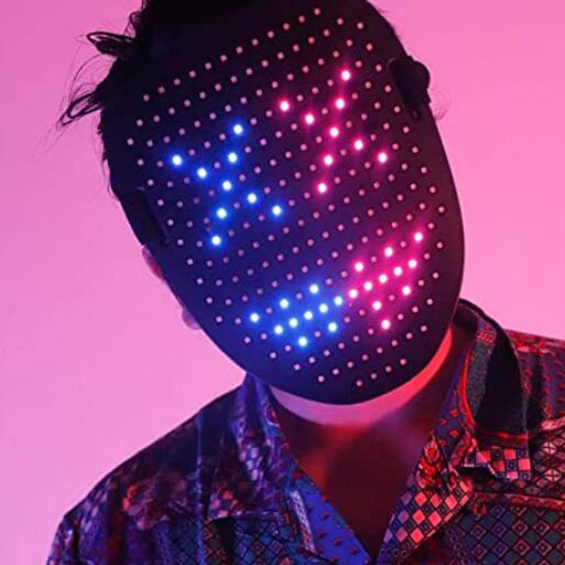 LED Gesture Display Mask